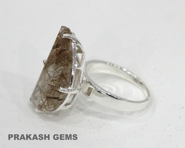 Manufacturers Exporters and Wholesale Suppliers of RUTILATED QUARTZ RING New Delhi Delhi